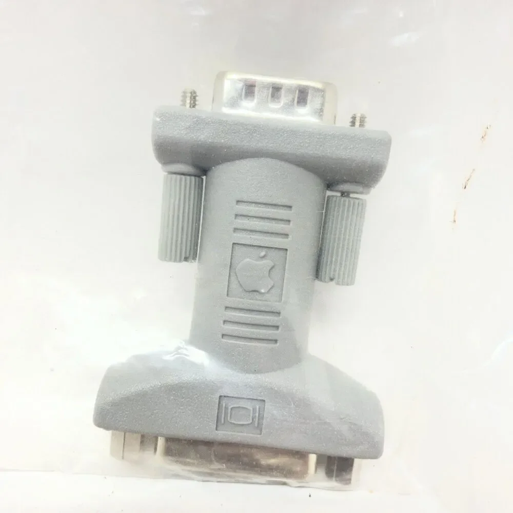 Apple DB15 Female to HD-15 SVGA Male NOS Monitor Adapter GRAY P/N: 590-1120-A